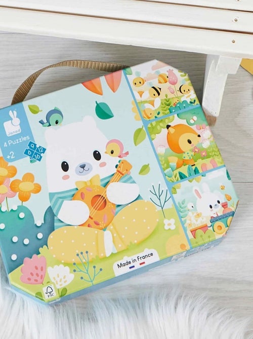 4 puzzles évolutifs Animaux Pure - Kiabi