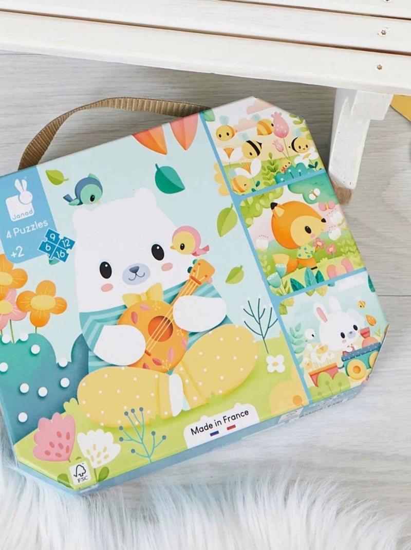 4 puzzles évolutifs Animaux Pure N/A - Kiabi