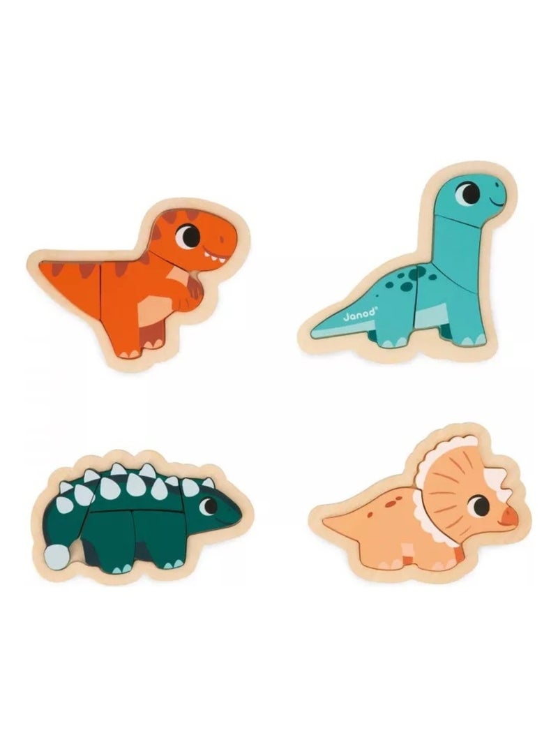 4 Puzzles Evolutifs Dino N/A - Kiabi