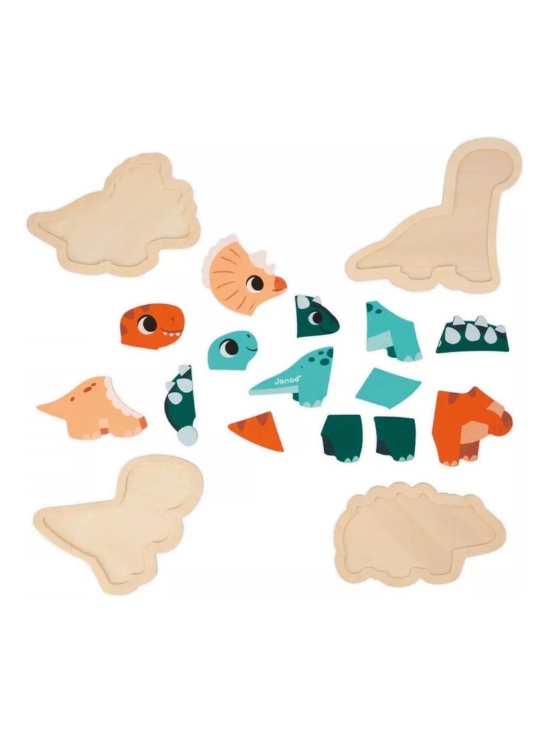 4 Puzzles Evolutifs Dino N/A - Kiabi