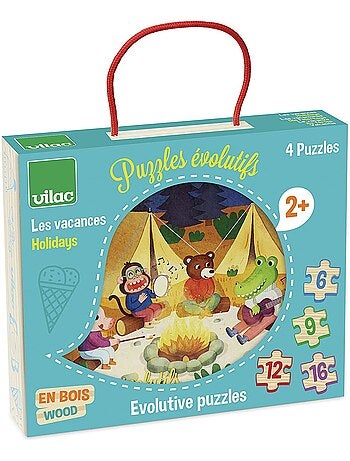 4 puzzles évolutifs Vacances