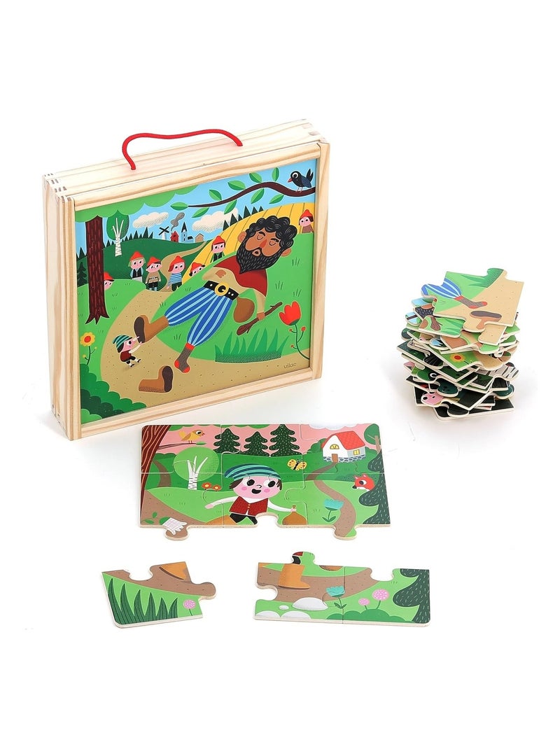4 puzzles Le Petit Poucet N/A - Kiabi