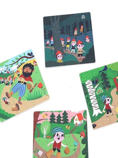 4 puzzles Le Petit Poucet - Kiabi