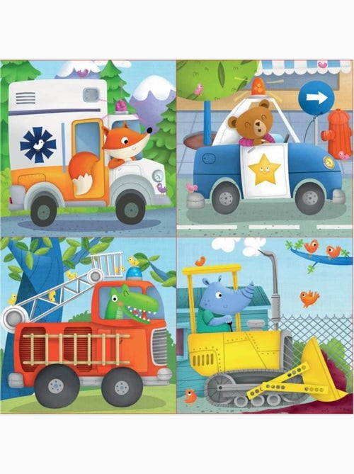 4 Puzzles progressifs : patrouille de sauvetage - Kiabi 4 Puzzles progressifs : patrouille de sauvetage - Kiabi