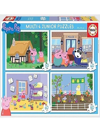 4 puzzles progressifs Peppa Pig 50 à 150 pièces - Educa