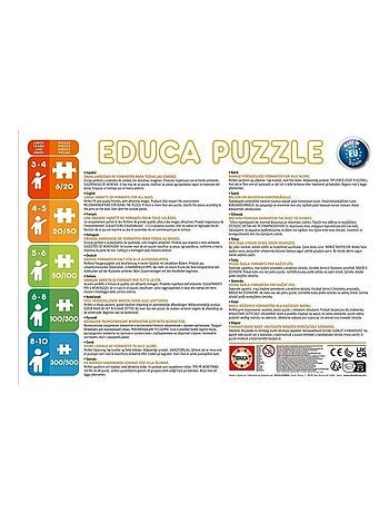 4 puzzles progressifs Peppa Pig 50 à 150 pièces - Educa