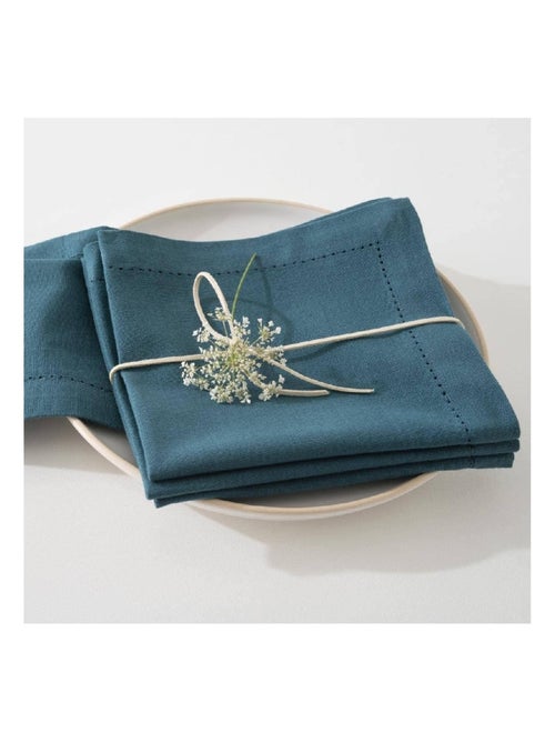 4 Serviettes de table blanc - Kiabi