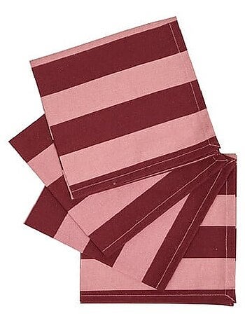 4 Serviettes de table Cherry