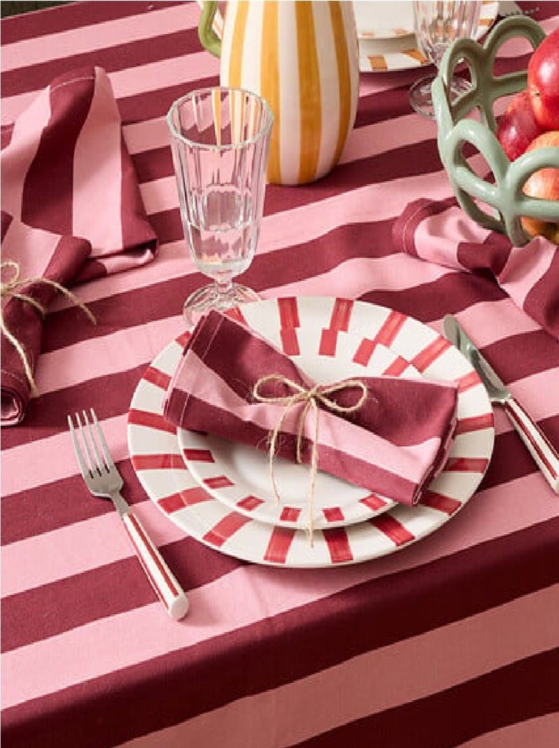 4 Serviettes de table Cherry Rouge - Kiabi