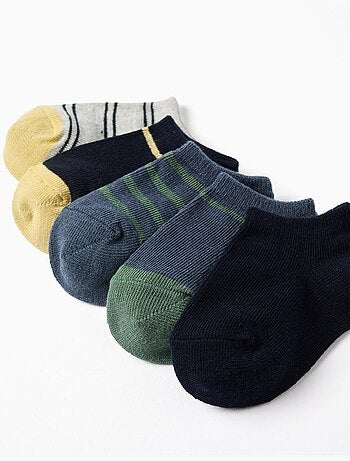 4 socquettes avec détails contrastés