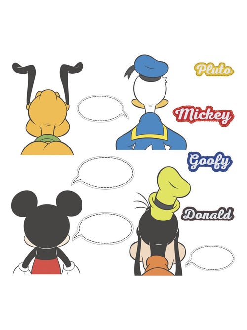 4 Stickers géant bulles personnailsables Mickey Disney - Kiabi
