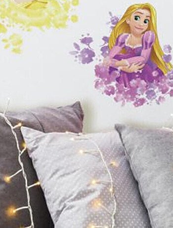 4 Stickers Géants Princesses Disney Floral Repositionnables 25x45cm