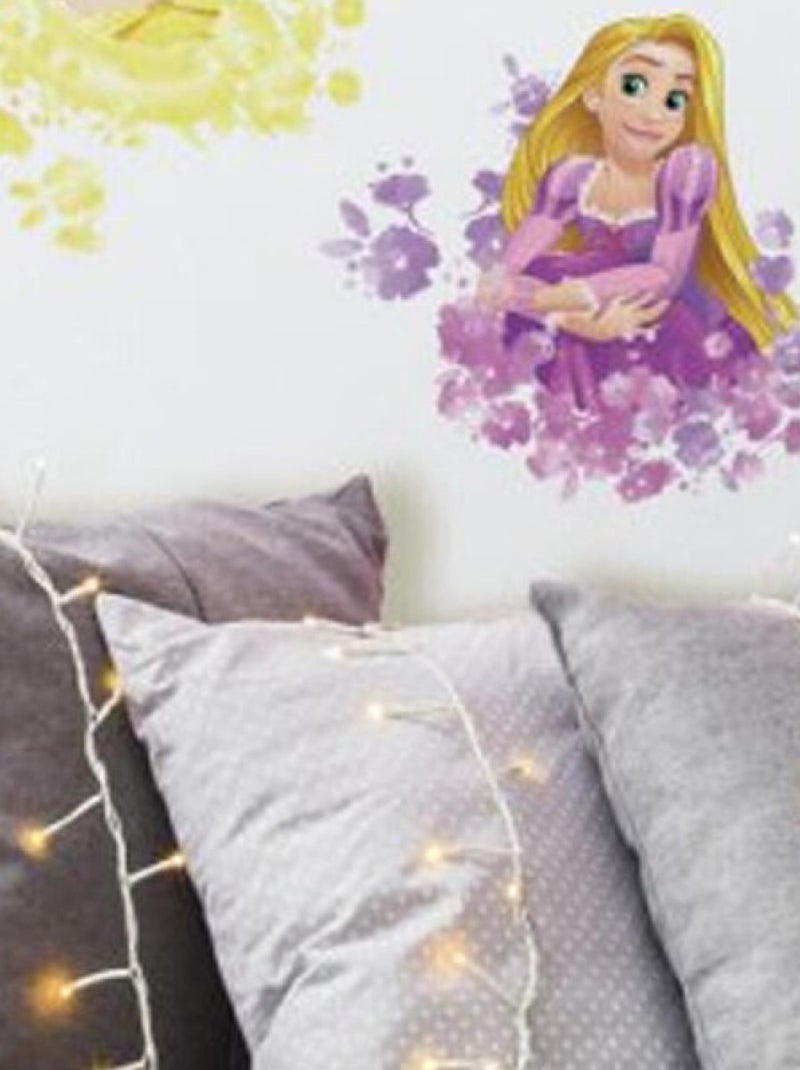 4 Stickers Géants Princesses Disney Floral Repositionnables 25x45cm Multicolore - Kiabi