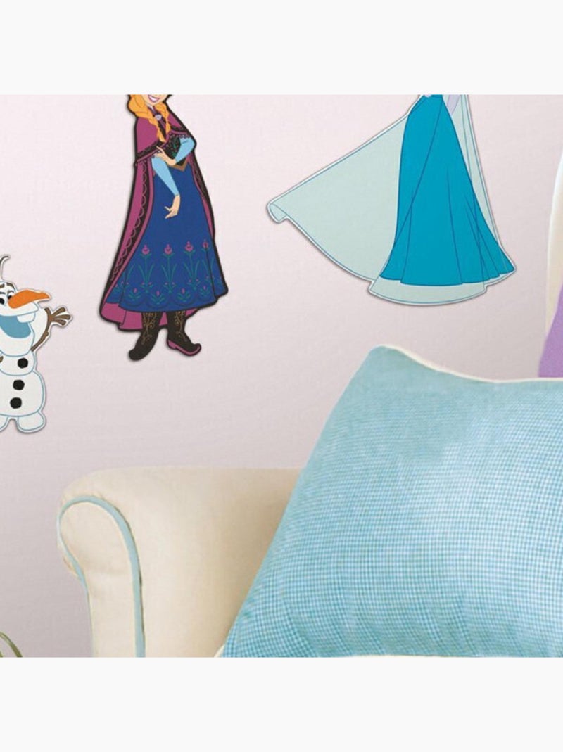 4 Stickers Mousse La Reine des Neiges Disney Frozen Bleu - Kiabi