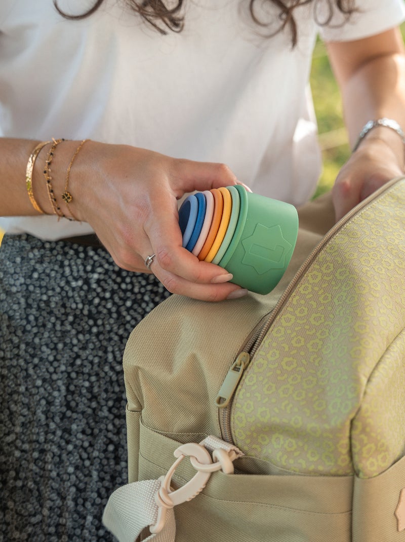 4 tasses empilables pour le bain BLANC - Kiabi