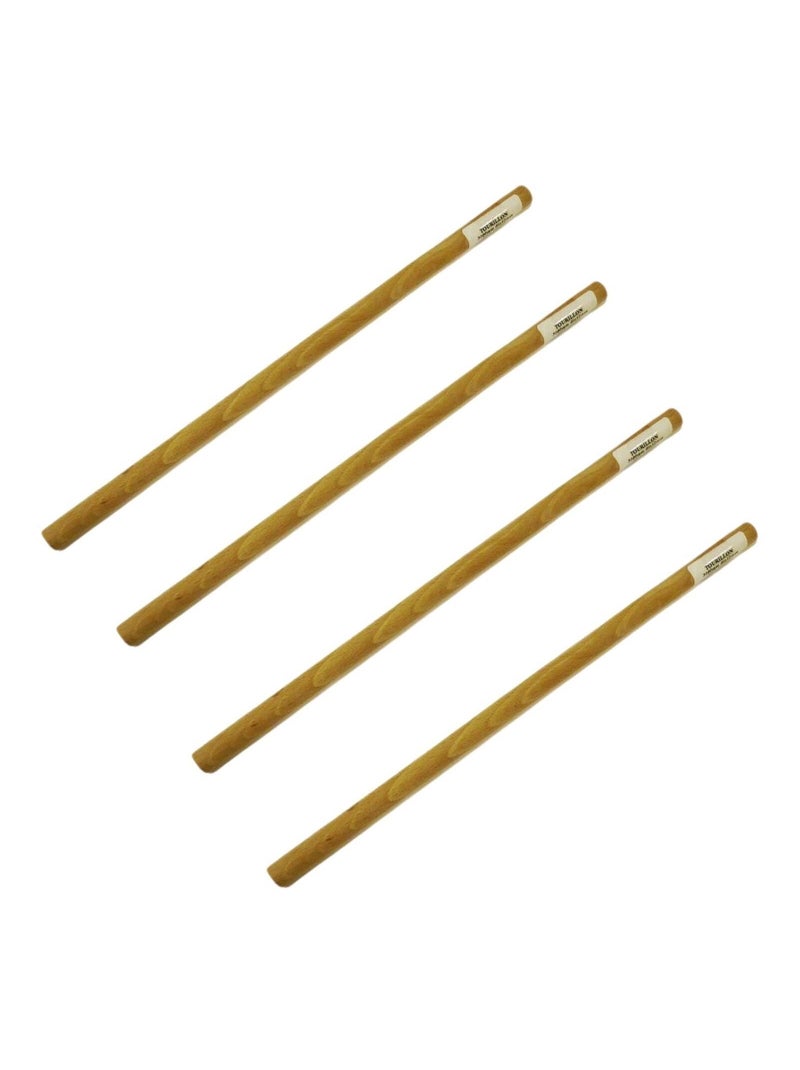 4 tourillons lisses en bois pour tissage mural 30 - Graine Créative Beige - Kiabi