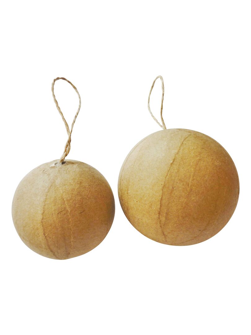 40 boules de Noël en carton à décorer Beige Kiabi 39.90€