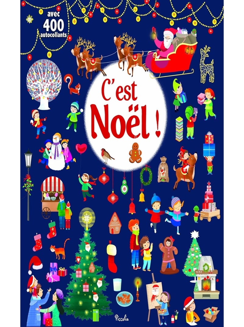 400 autocollants C'est Noël N/A - Kiabi