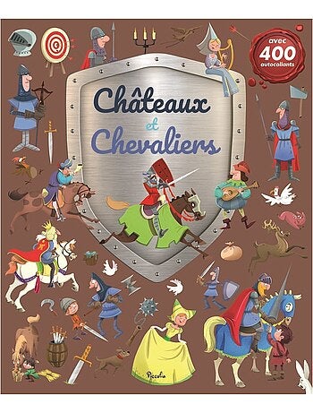 400 autocollants châteaux et chevaliers