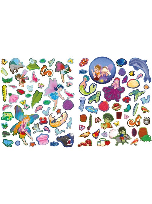 400 autocollants Les mondes magiques - Kiabi 400 autocollants Les mondes magiques - Kiabi