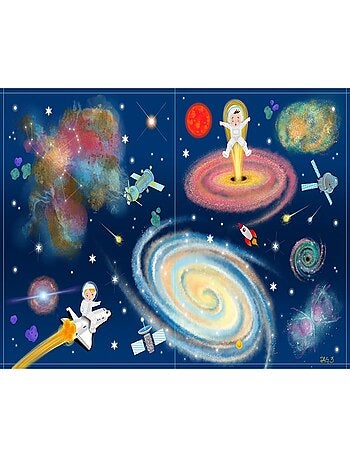 400 autocollants l'espace