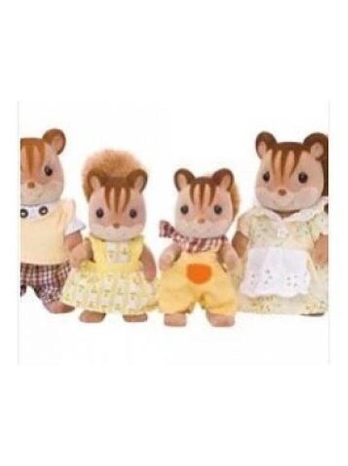 4172 'sylvanian Families' Famille Ecureuil Roux Gris - Kiabi