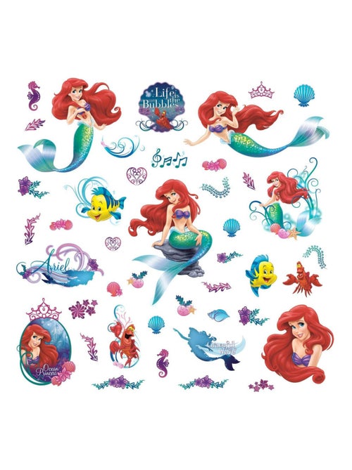 43 Stickers géant Ariel La Petite Sirène Disney - Kiabi