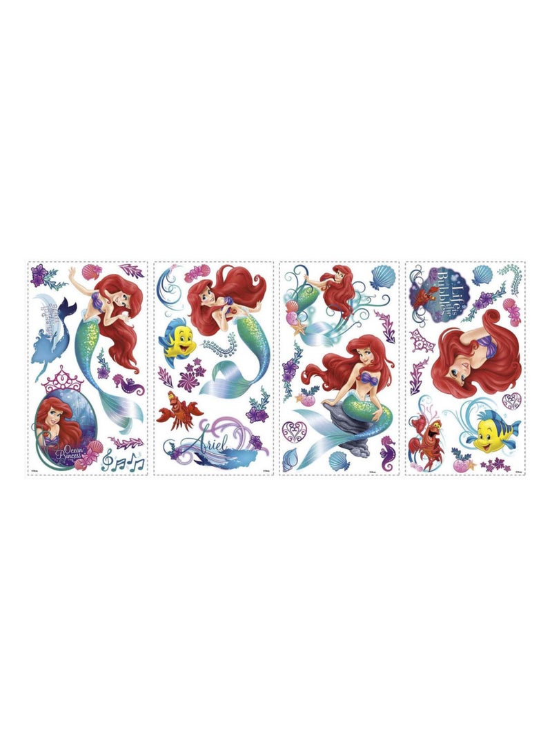 43 Stickers géant Ariel La Petite Sirène Disney Multicolore - Kiabi