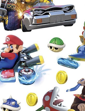 44 Stickers Mariokart 8 NIN 4 planches 25x44cm