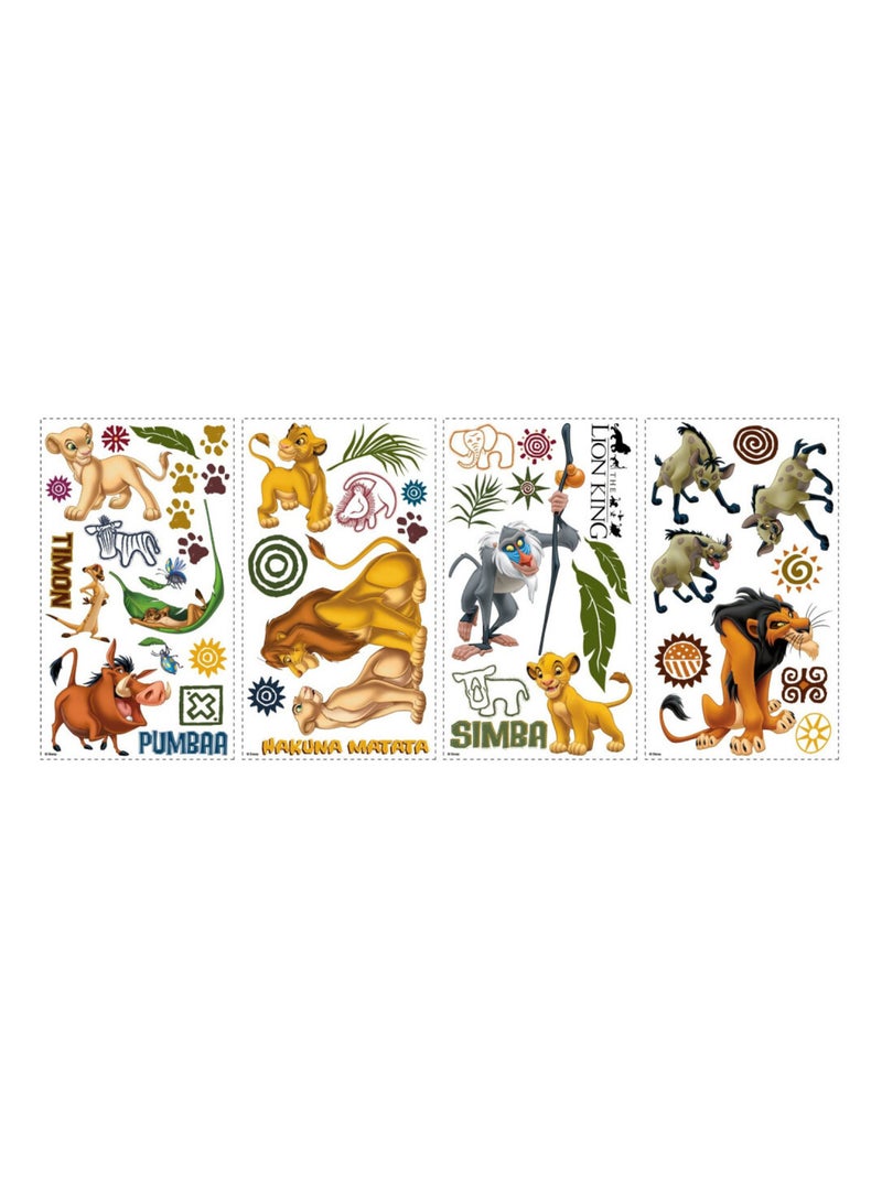 48 Stickers Le Roi Lion Disney Multicolore - Kiabi