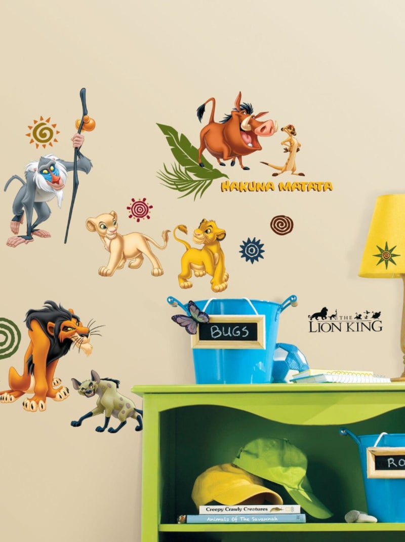 48 Stickers Le Roi Lion Disney Multicolore - Kiabi