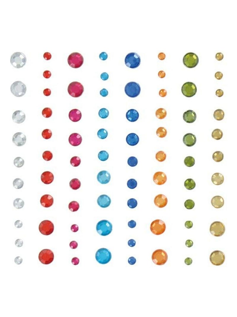 480 perles autocollantes diamants multicolores - Artemio Multicolore - Kiabi