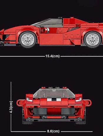 488 GTB Voiture de sport avec vitrine