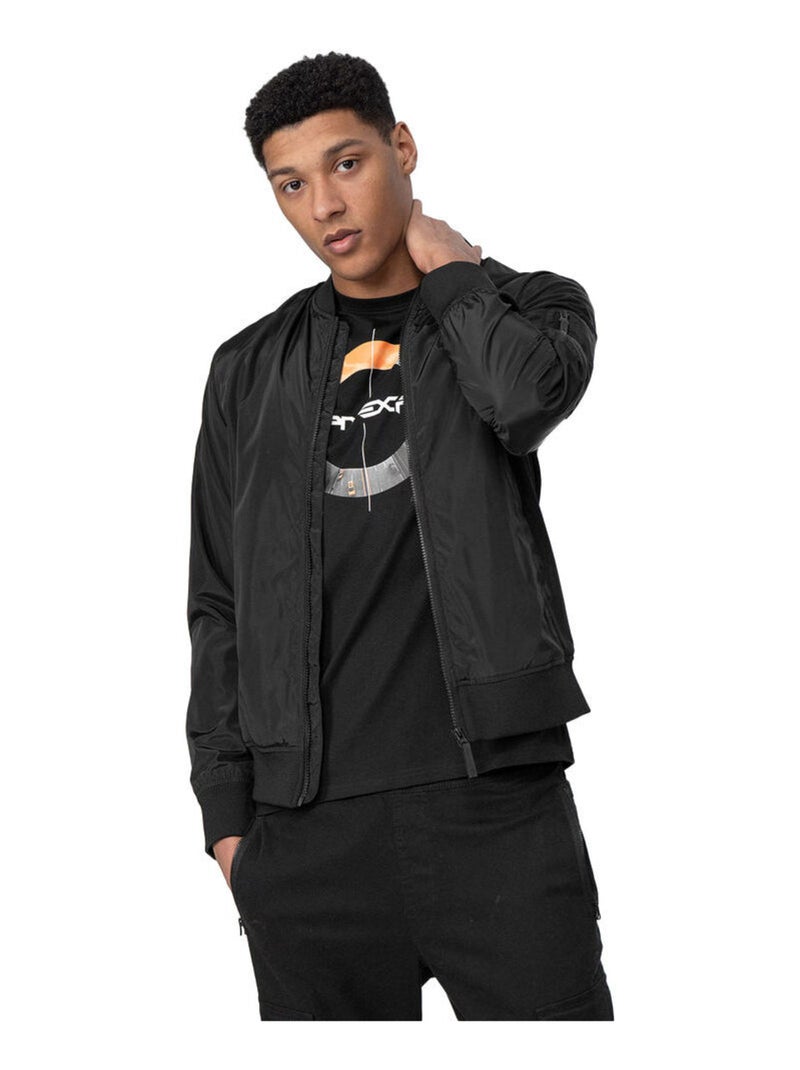 4F - Blouson aviateur URBAN Noir - Kiabi