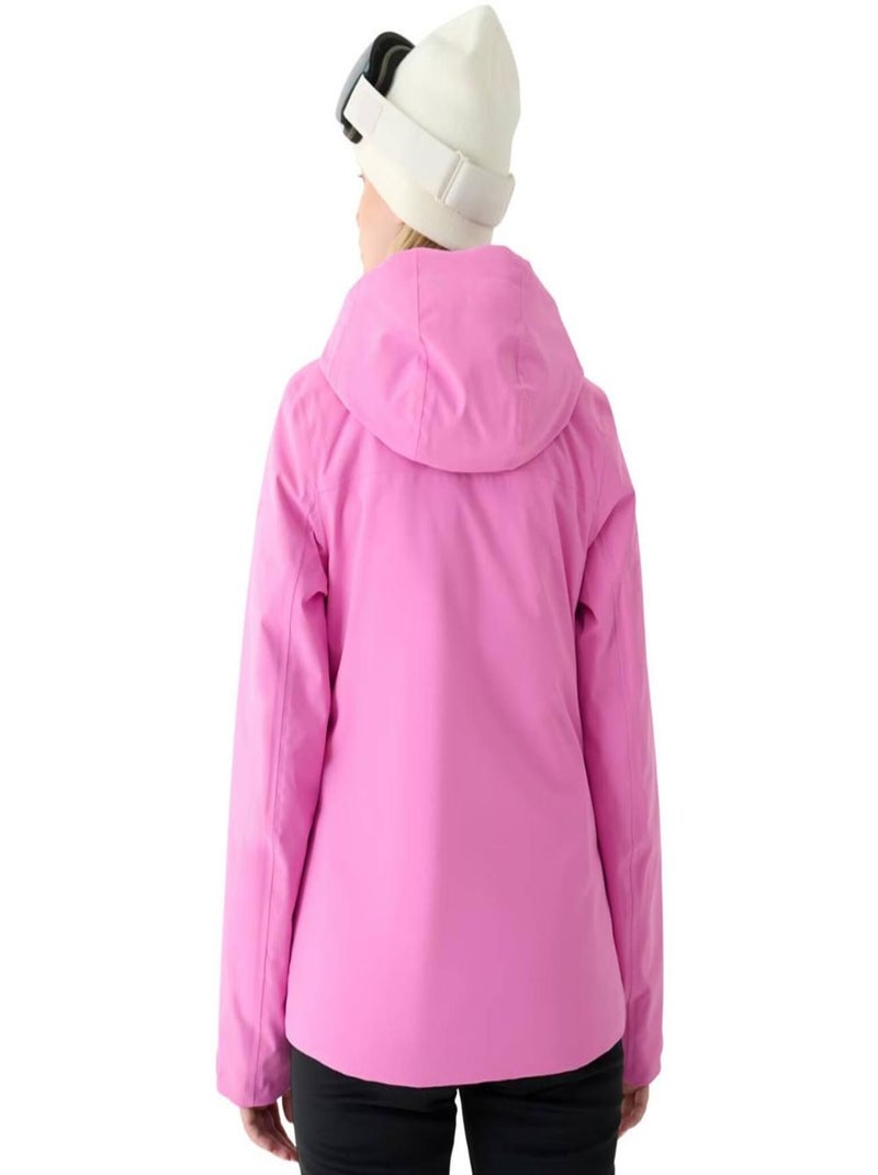 4F - Blouson de ski motif/style uni F572 Rose - Kiabi