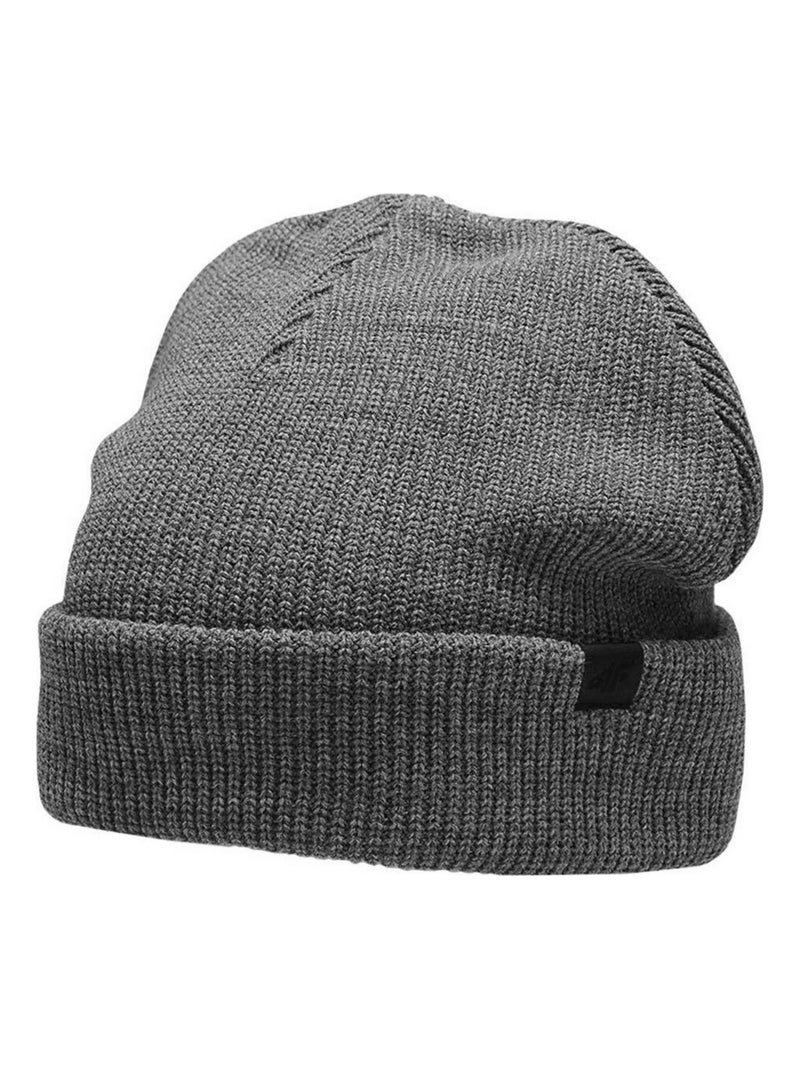 4F - Bonnet motif/style Côtelé Gris - Kiabi