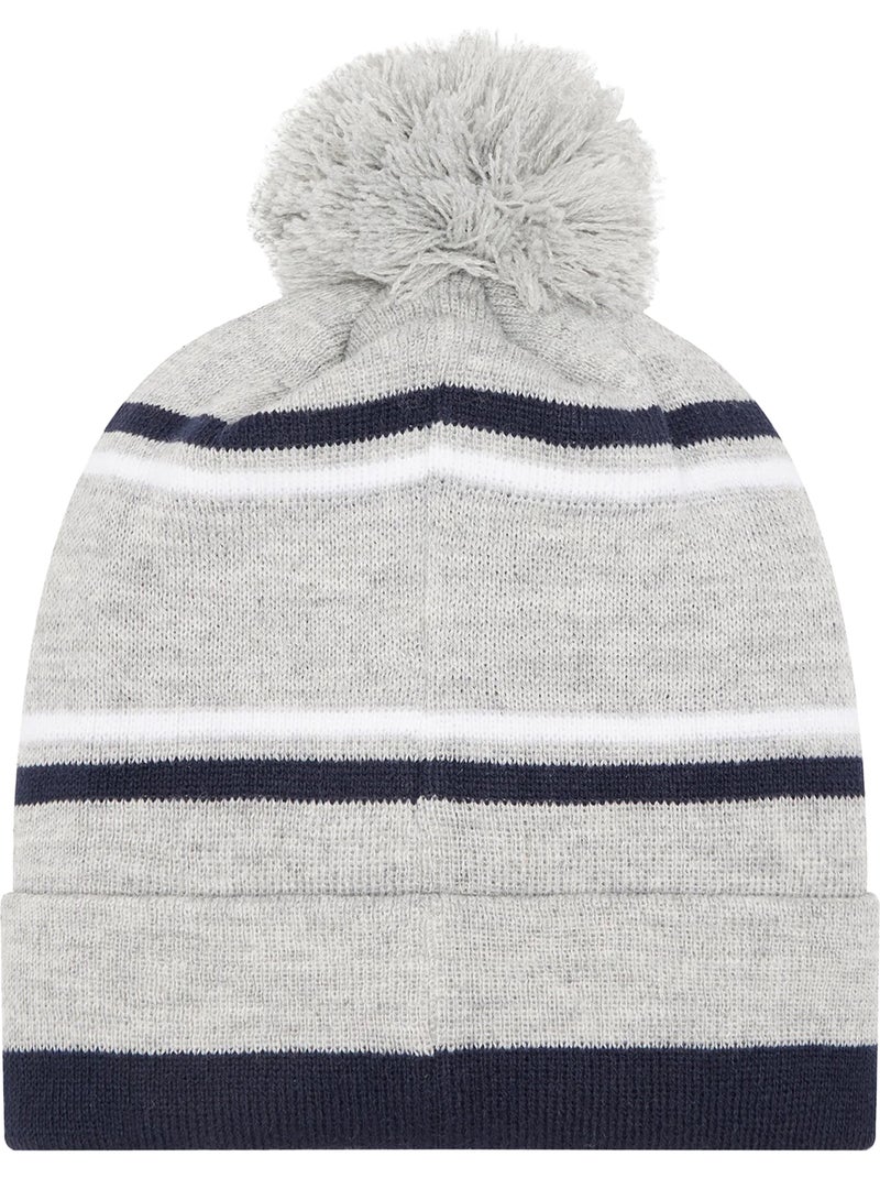 4F - Bonnet motif/style Pompon Gris - Kiabi