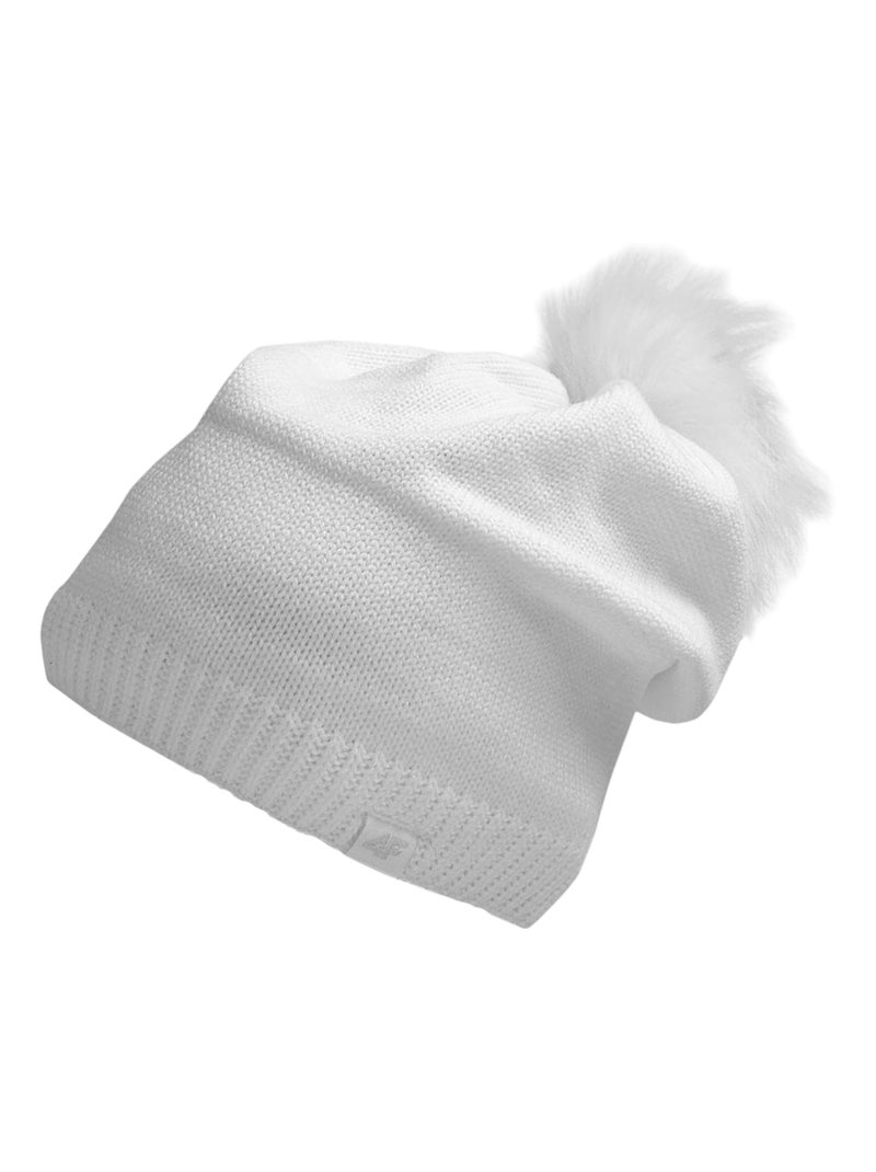 4F - Bonnet motif/style uni Blanc - Kiabi