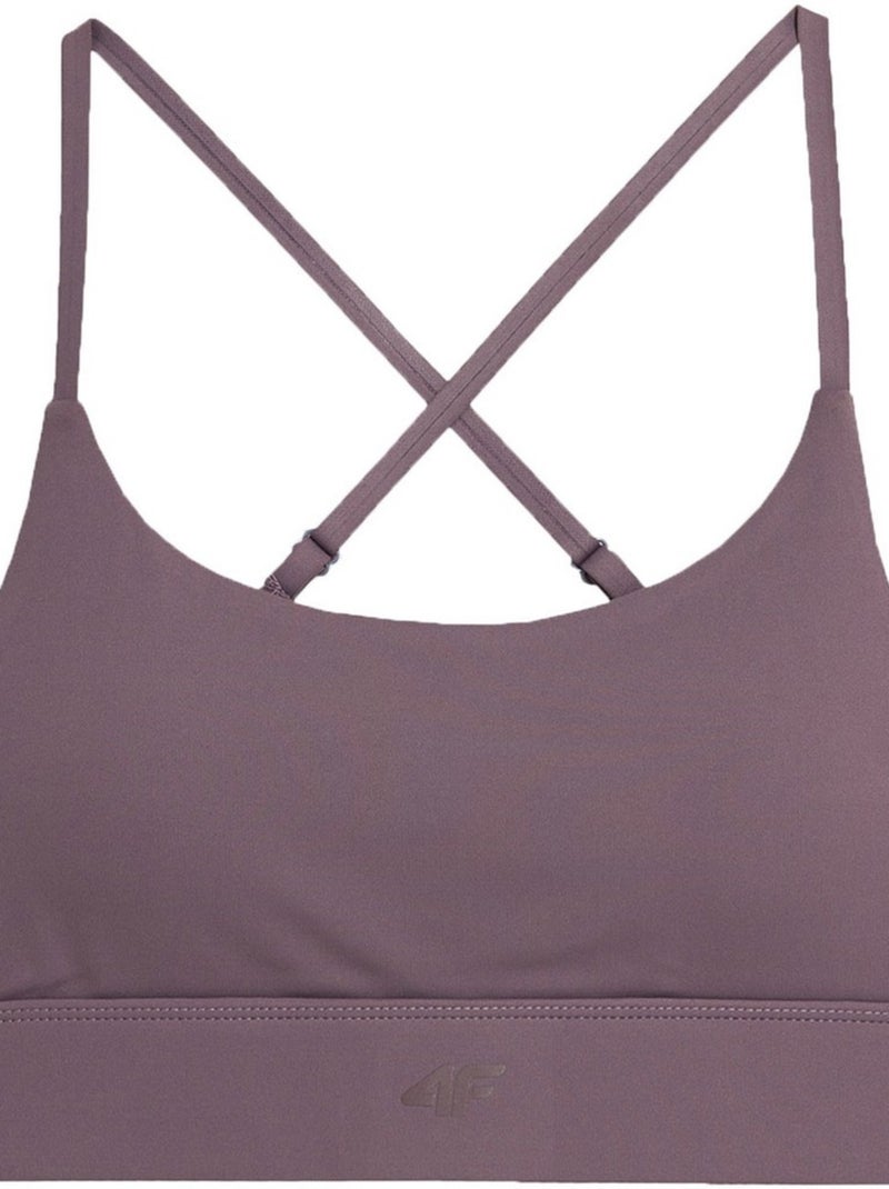 4F - Brassière de sport 4FAW23USBAF079 Marron - Kiabi