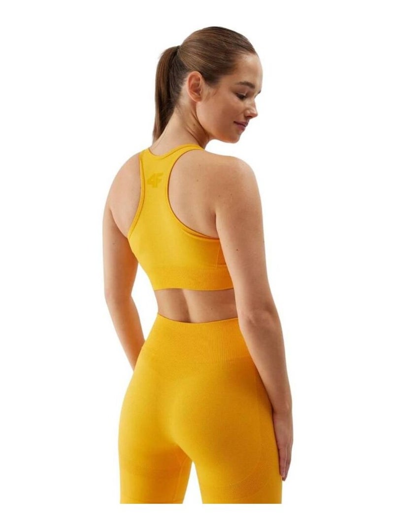 4F - Brassière de sport 4FWSS24USBAF116 Jaune - Kiabi