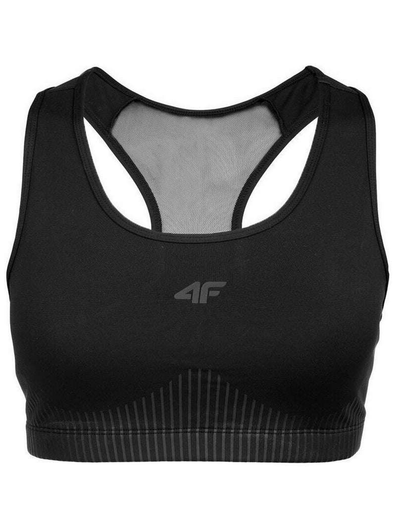 4F - Brassière de sport D011 Noir - Kiabi