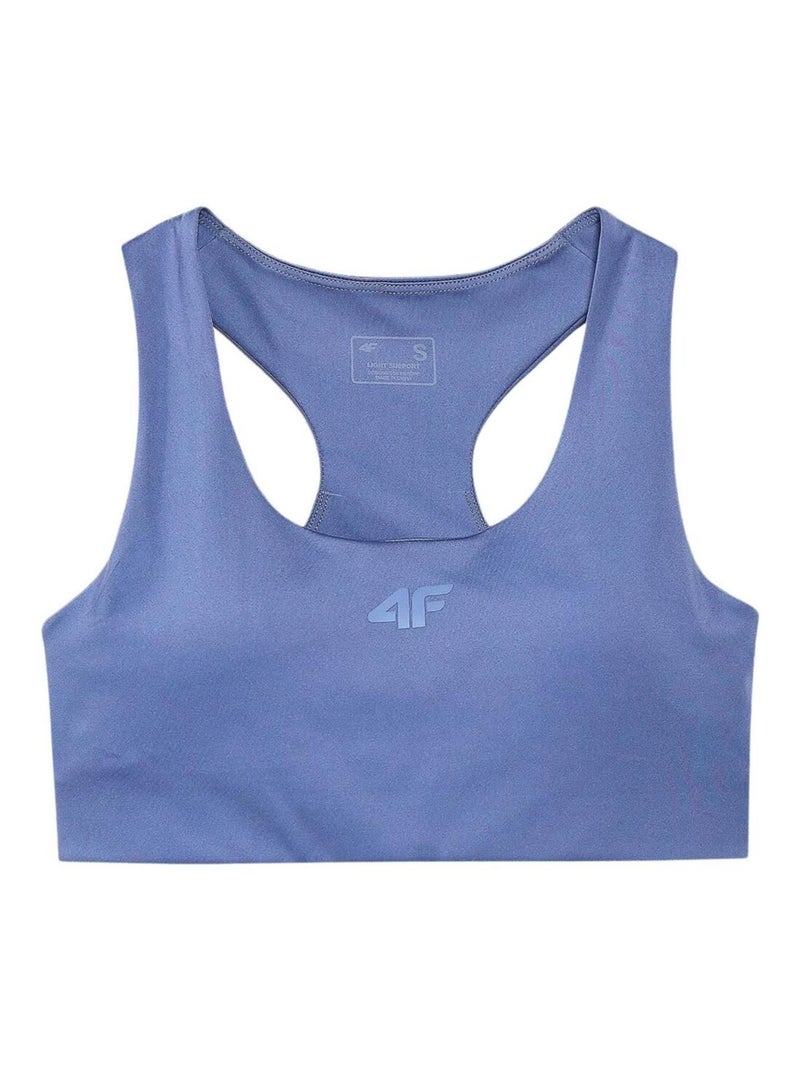 4F - Brassière de sport F140 Bleu - Kiabi