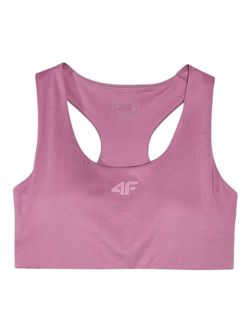 4F - Brassière de sport F140 Rose - Kiabi