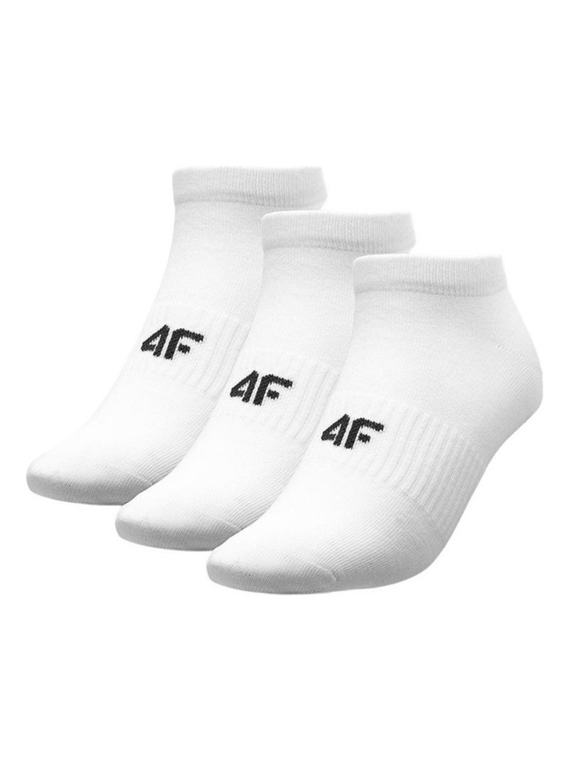 4F - Chaussettes de sport coupe cheville Blanc - Kiabi