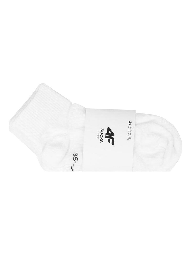 4F - Chaussettes motif/style logo Blanc - Kiabi