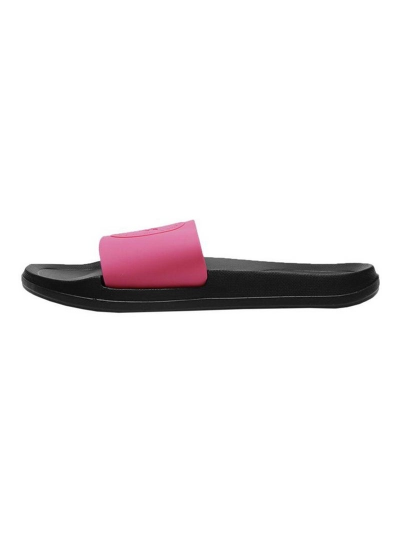 4F - Claquettes style Logo F045A Noir Rose Noir - Kiabi