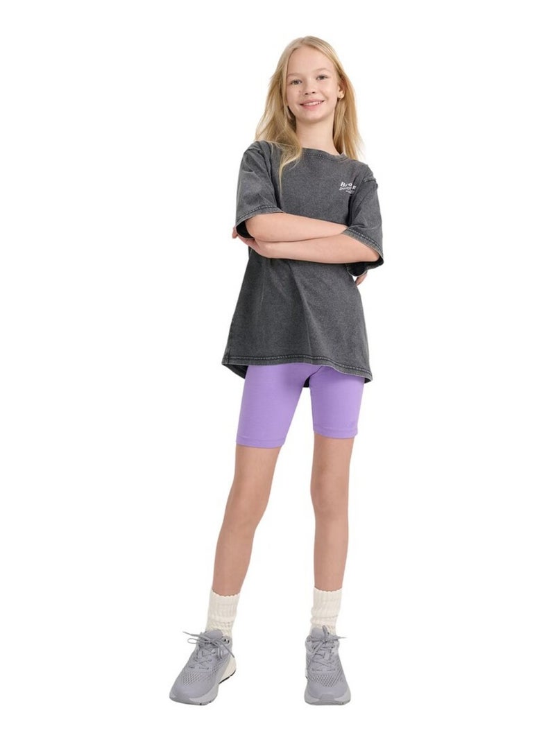 4F - Cuissard de cyclisme style Logo 4FJWSS25TSTIF014 Violet clair - Kiabi