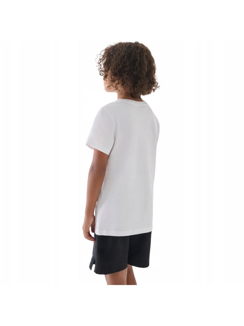 4F - Ensemble t-shirt et short 4FJWAW24TAPSM022 Blanc Noir Bleu - Kiabi