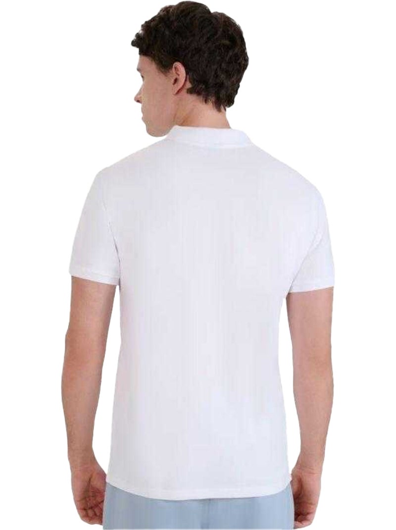 4F - Polo 4FWMM00TPTSM366 Blanc - Kiabi
