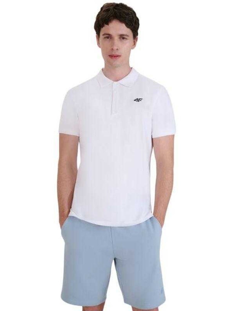 4F - Polo 4FWMM00TPTSM366 Blanc - Kiabi